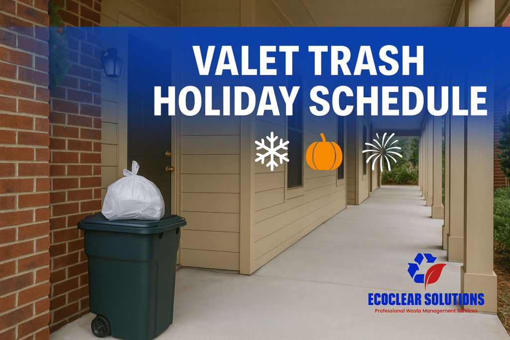 valet trash holidays
